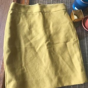 J Crew yellow skirt